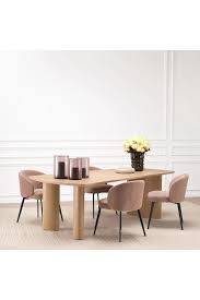 Harmonie  S. dining table bt Eichholtz in black or Light Oak