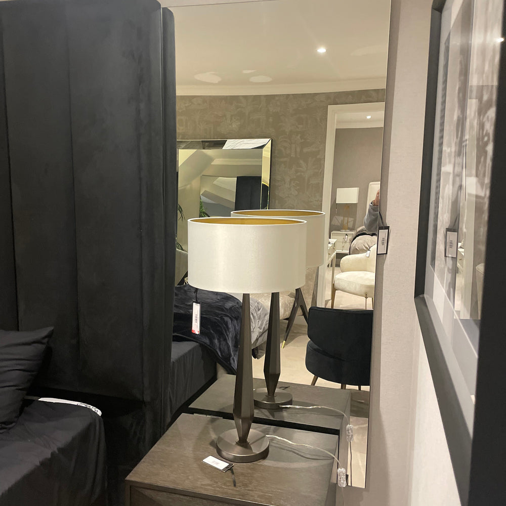 Harold large contemporary rectangle mirror