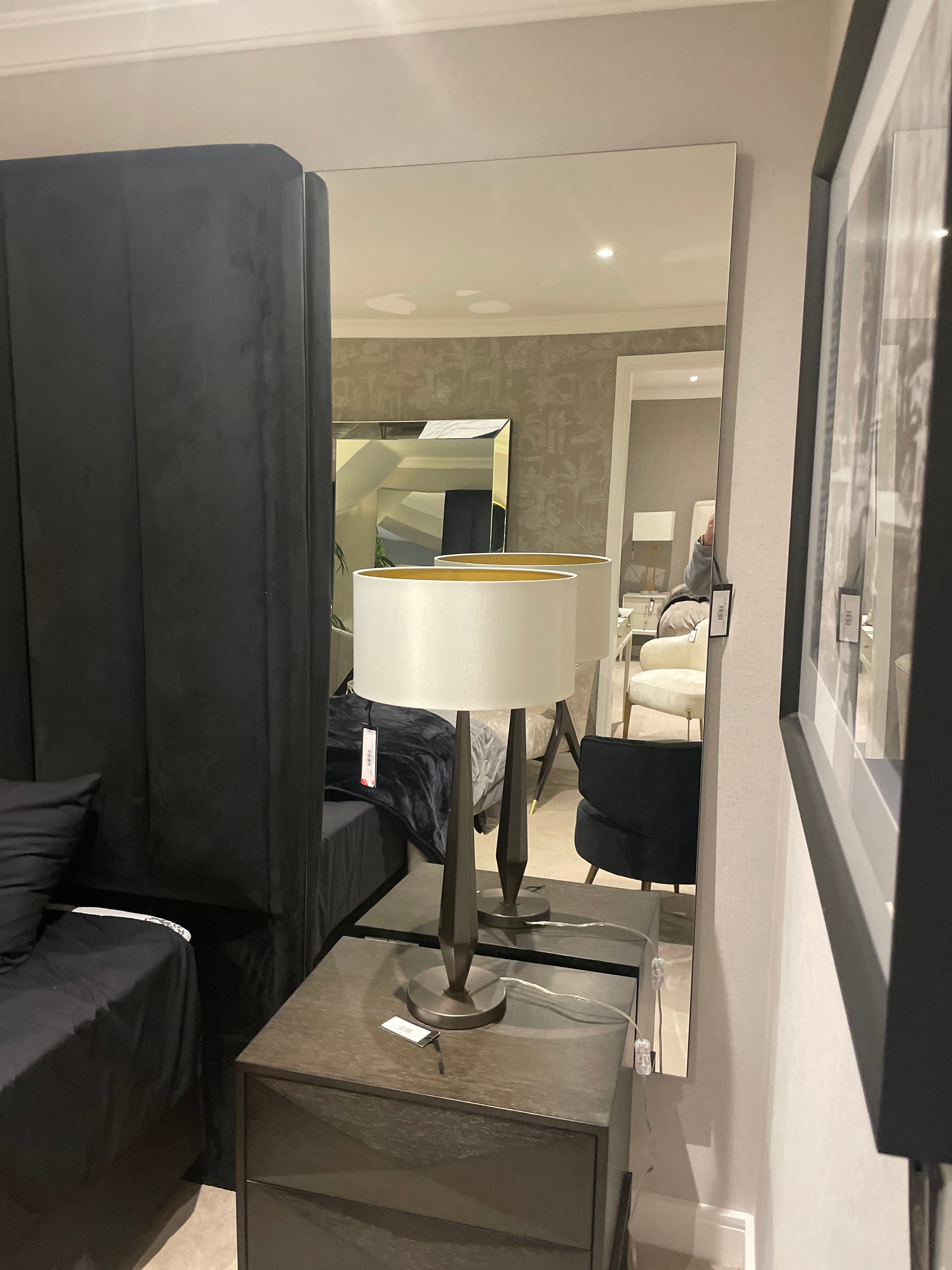 Harold large contemporary rectangle mirror-Renaissance Design Studio