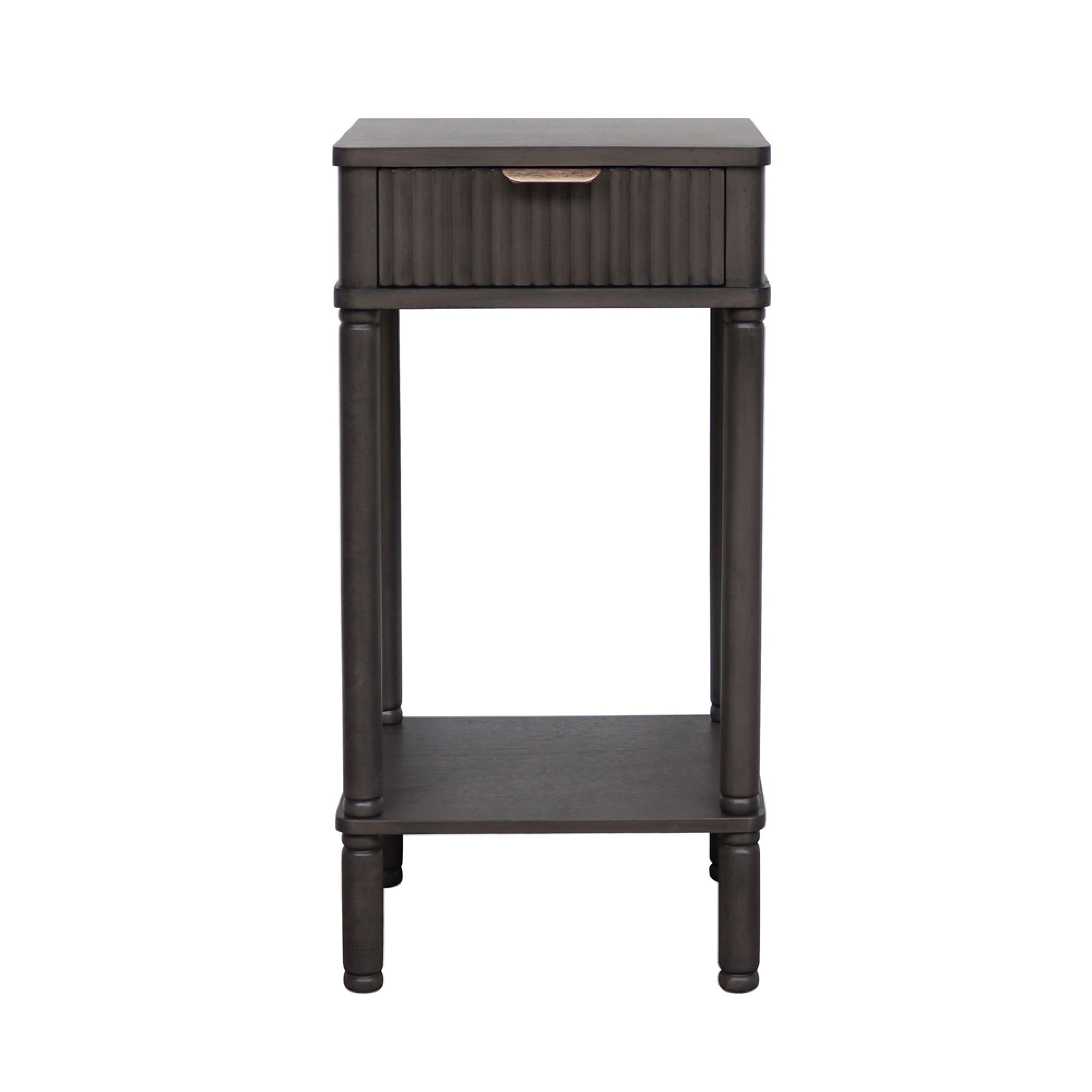 Harvey 1 drawer Ebony bedside cabinet lamp table 36 cm wide NETT PRICE-Renaissance Design Studio