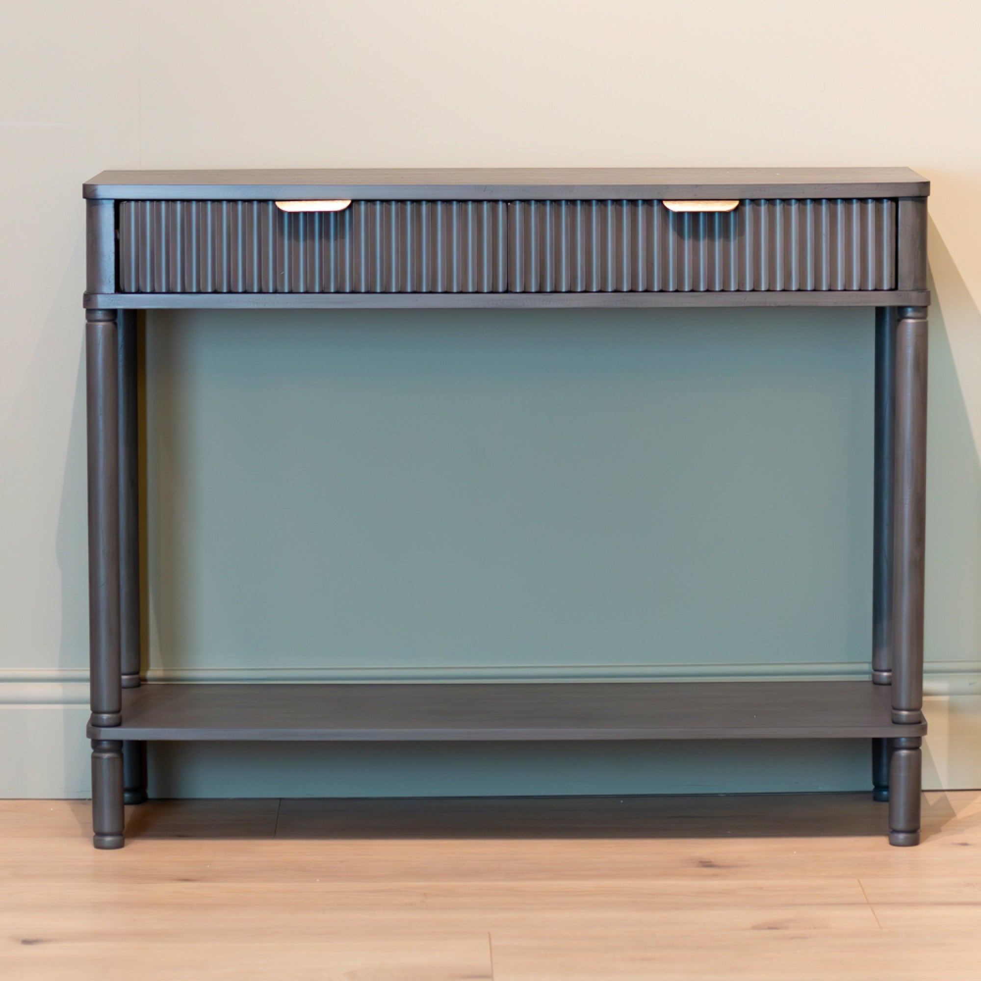 Harvey Ebony Console Table-Renaissance Design Studio