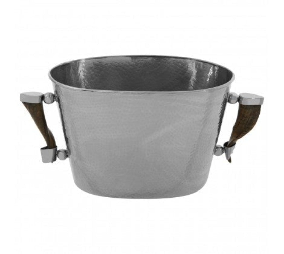 Havenly Wine Cooler With Horn Handles-Renaissance Design Studio