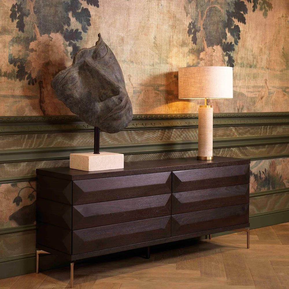 Head Heros Antique bronze sculpture on marble by Eichholtz ex display save 30%