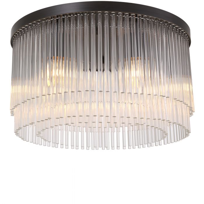 Hector chandelier low profile in 3 finishes by Eichholtz-Low profile chandelier-Renaissance Design Studio