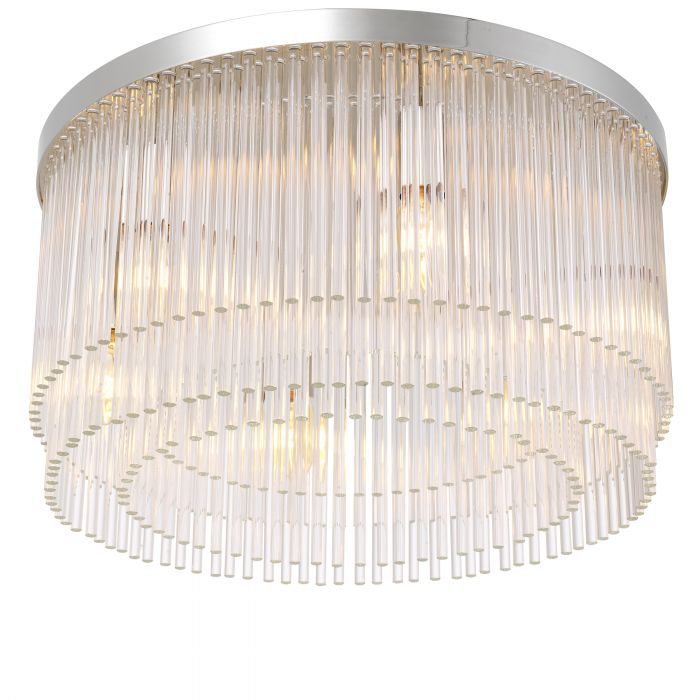 Hector chandelier low profile in 3 finishes by Eichholtz-Low profile chandelier-Renaissance Design Studio