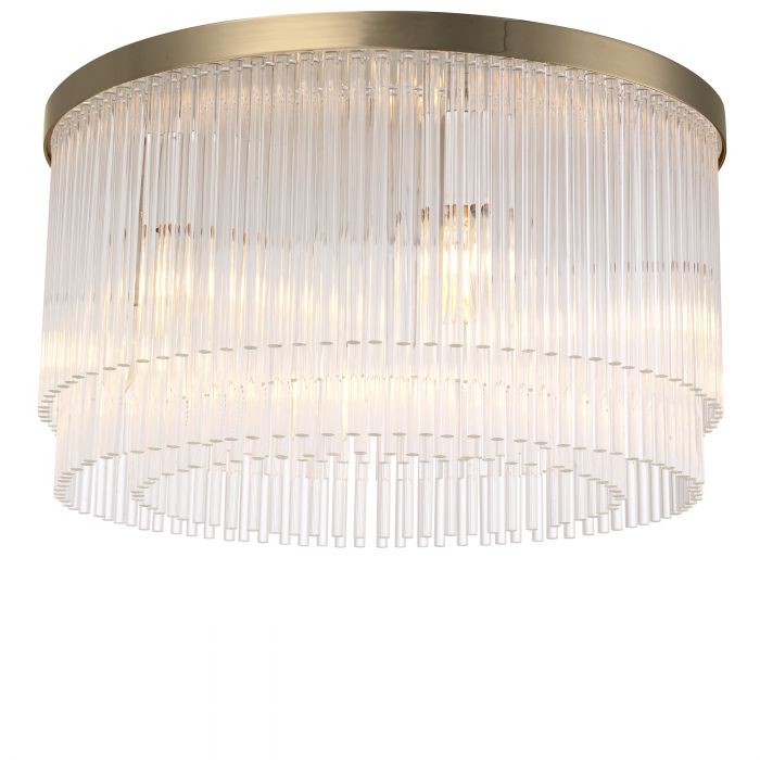 Hector chandelier low profile in 3 finishes by Eichholtz-Low profile chandelier-Renaissance Design Studio