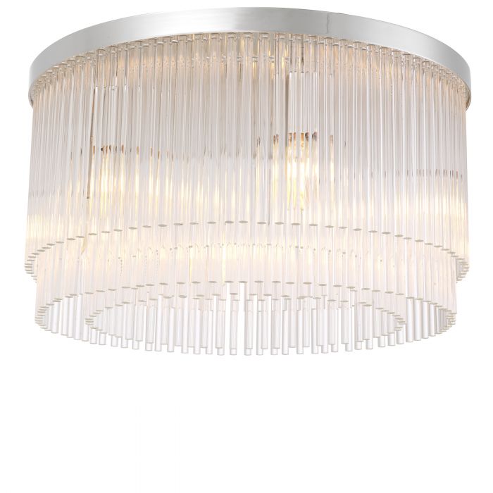 Hector chandelier low profile in 3 finishes by Eichholtz-Low profile chandelier-Renaissance Design Studio