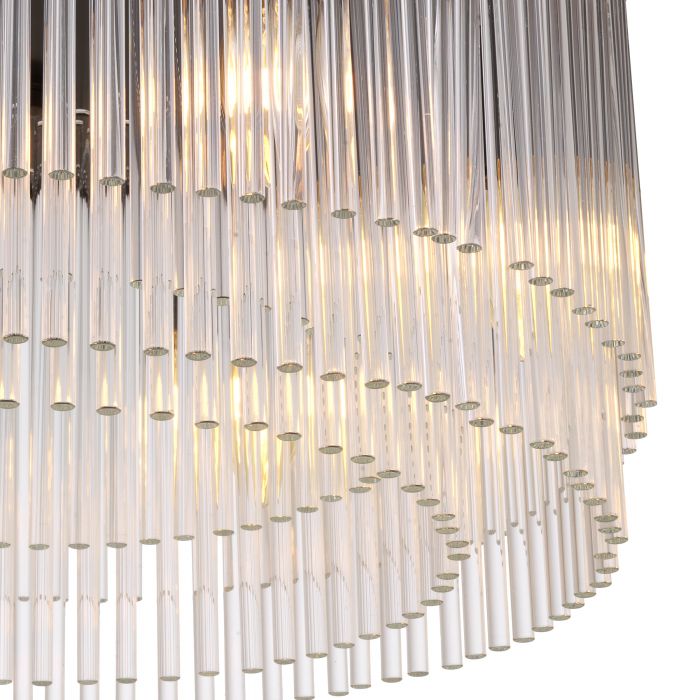 Hector chandelier low profile in 3 finishes by Eichholtz-Low profile chandelier-Renaissance Design Studio