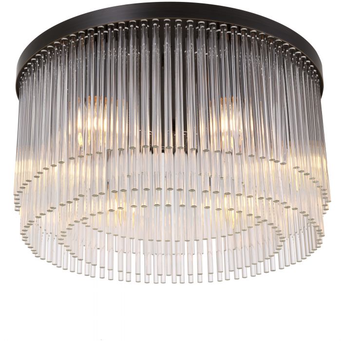 Hector chandelier low profile in 3 finishes by Eichholtz