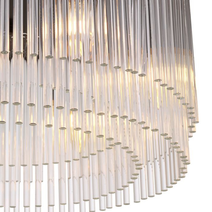 Hector chandelier low profile in 3 finishes by Eichholtz