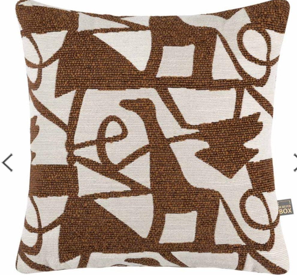 Henrietta Cognac scatter cushion