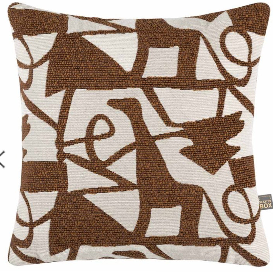 Henrietta Cognac scatter cushion