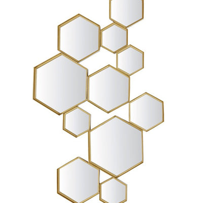 Hexagonal  Mirror Gold