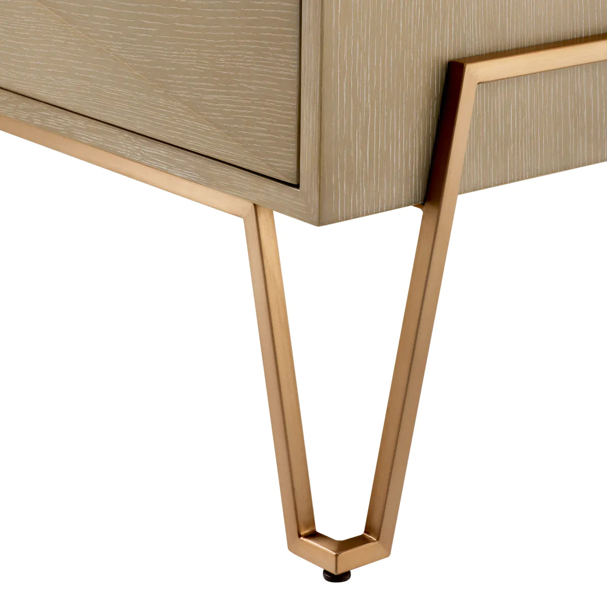 Highland Bedside Table in Charcoal Brown by Eichholtz-Renaissance Design Studio