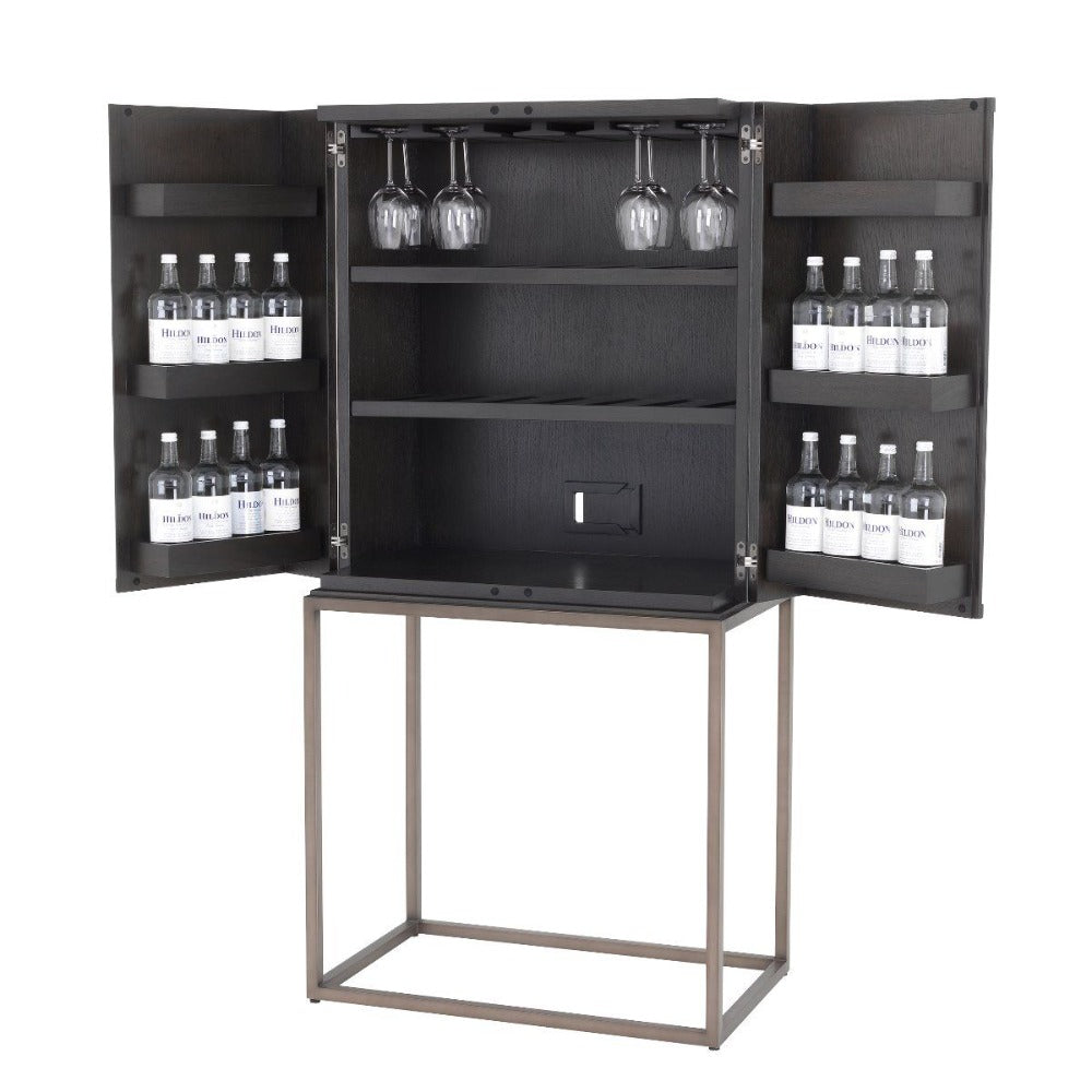Highland drinks cabinet charcoal by Eichholtz-Renaissance Design Studio