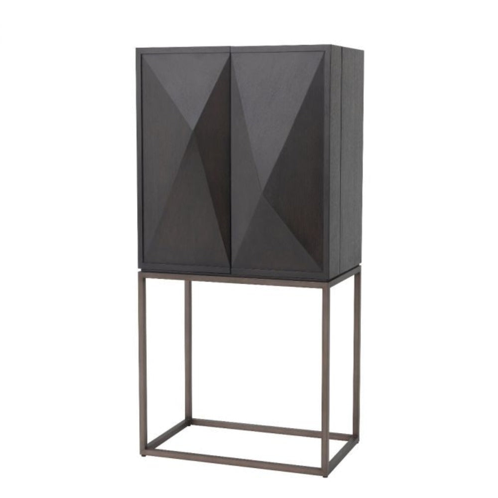 Highland Drinks Cabinet in Charcoal by Eichholtz-Renaissance Design Studio