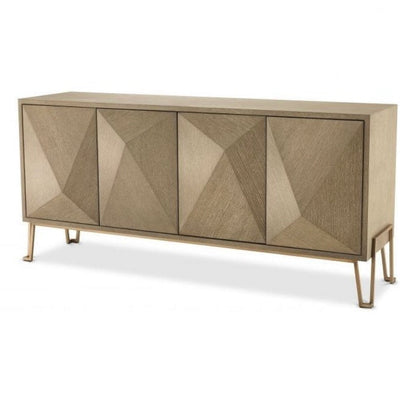 Highland sideboard in washed oak brushed brass by Eichholtz