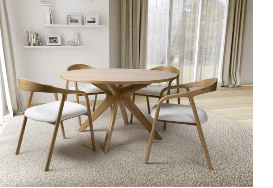 Holly Oak solid dining table collection from-Renaissance Design Studio