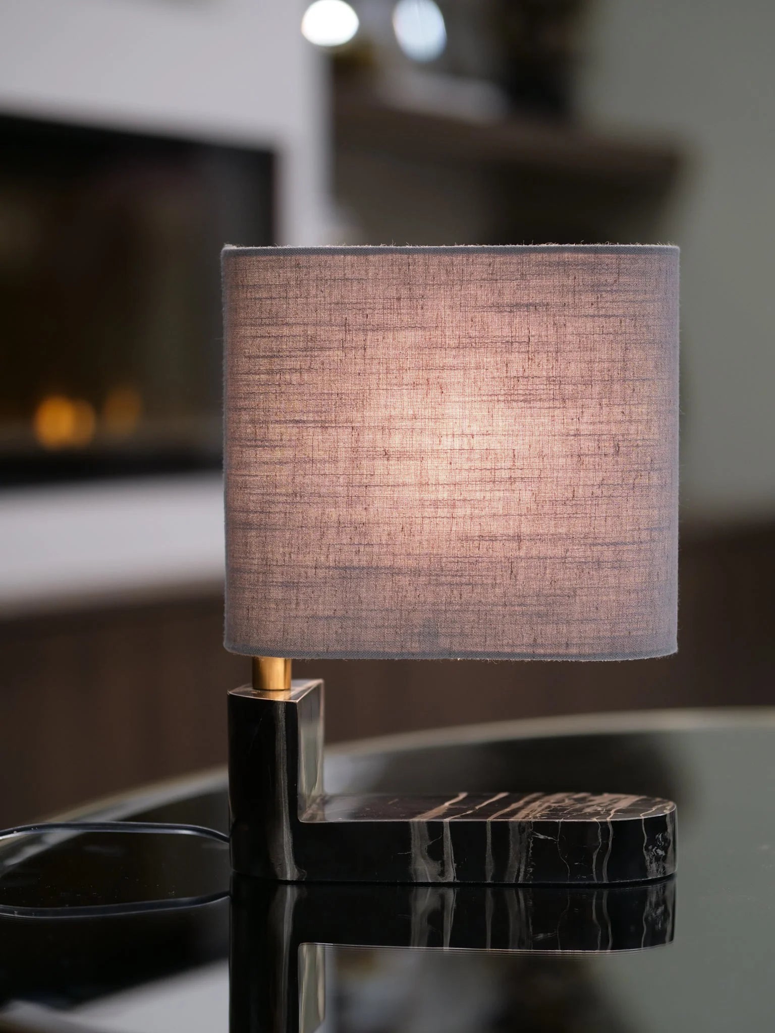 Hotel Collection Mini Table Lamp With Marble Base-Renaissance Design Studio