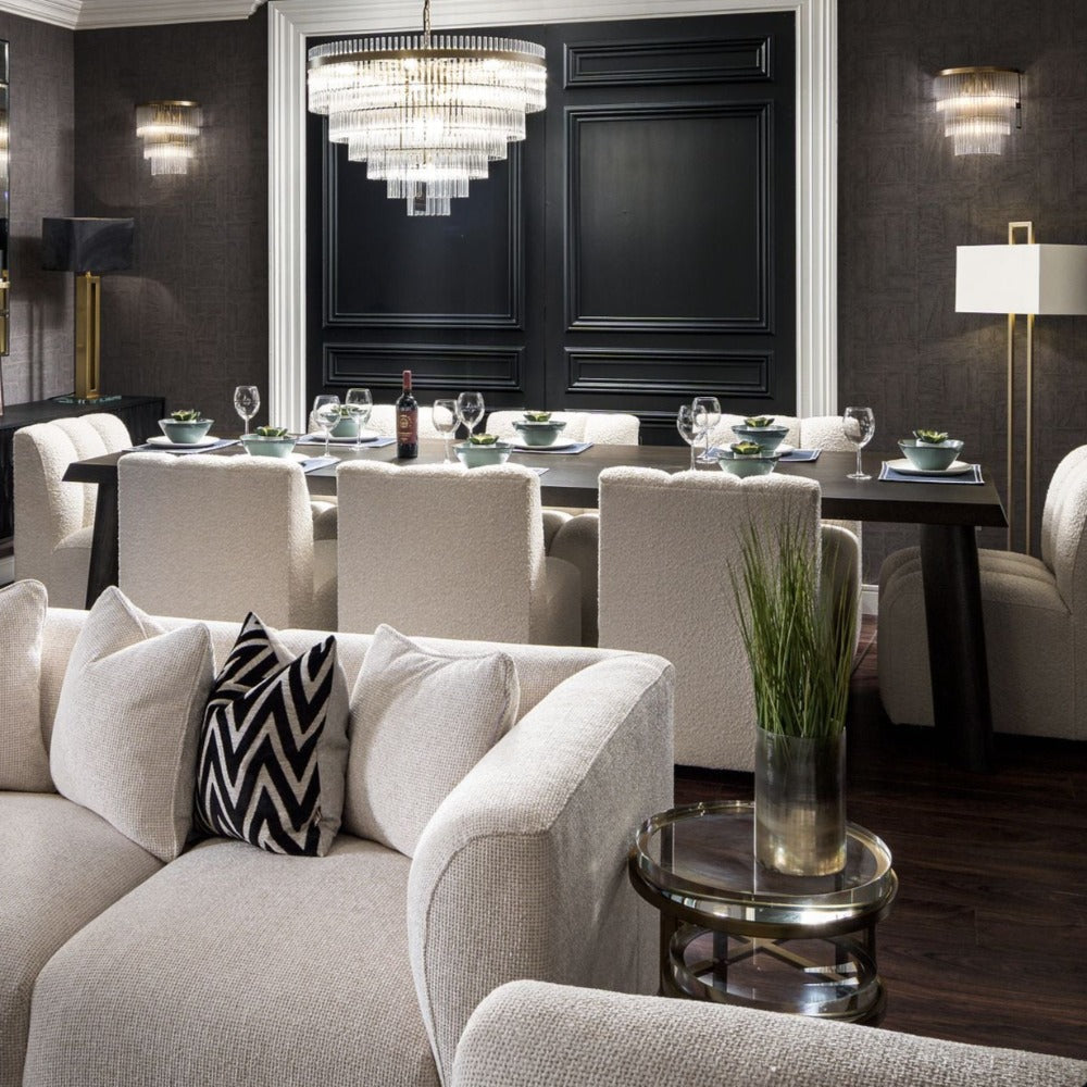 Hoxton Brushed brass and glass Side Table Set of 2 by Eichholtz see staff for saving on stock-side table-Renaissance Design Studio