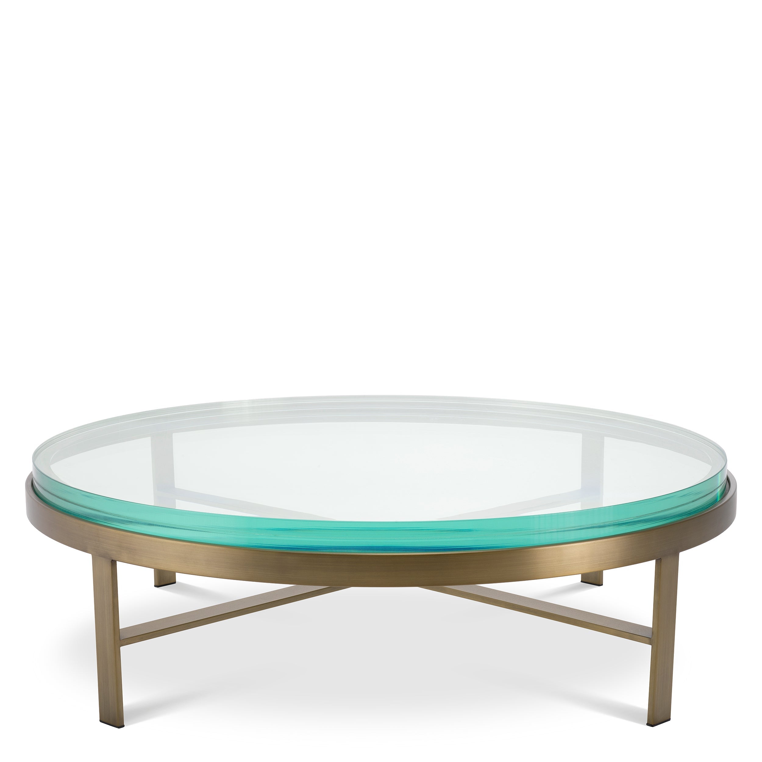 Hoxton brushed brass coffee table by Eichholtz-Renaissance Design Studio