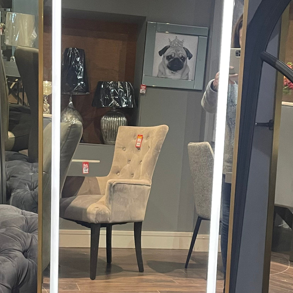 Hugh Cheval 160 cm Arch Mirror with LED lighting  Gold .Nett special !