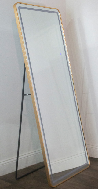 Hugh Cheval Led Strip Mirror Gold 170x70cm - Sale Price-Renaissance Design Studio