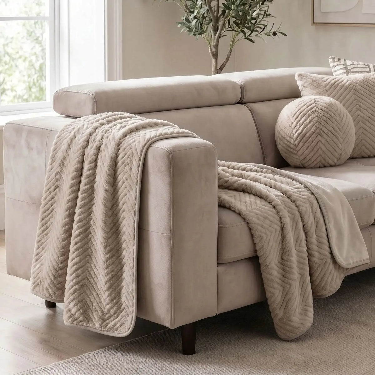 Ellis Mink Throw by Scatterbox