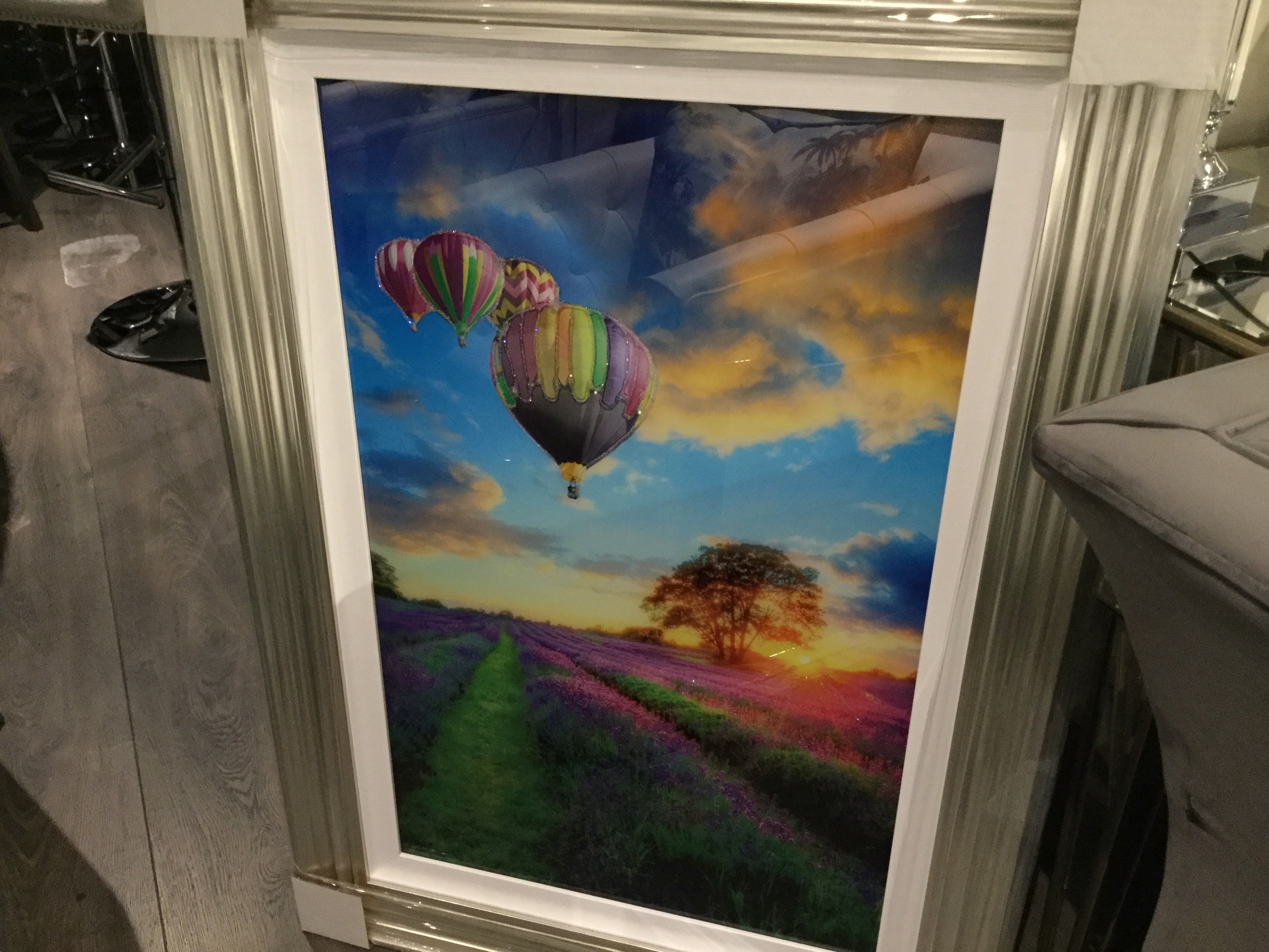 Hot Air framed pictures . CLEARING  LESS THAN HALF PRICE reduced for Instore pick up