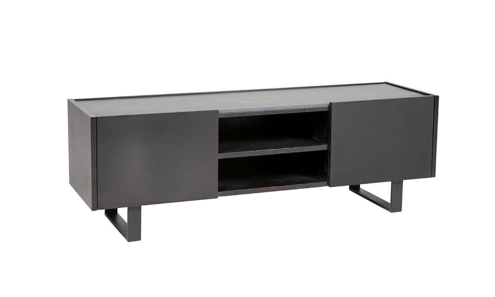 Imogen black tv unit 140 cm-Tv unit-Renaissance Design Studio