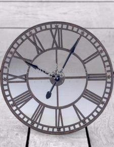 INDUSTRIAL 103 LARGE MIRRORED ANTIQUED CLOCK 81 cm-Renaissance Design Studio