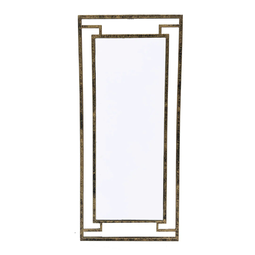 Inez Mirror with gold frame-Mirror-Renaissance Design Studio