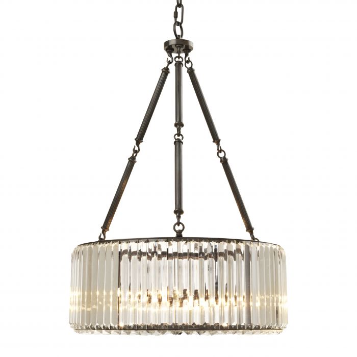 Infinity Crystal Chandelier by Eichholtz in 2 finishes