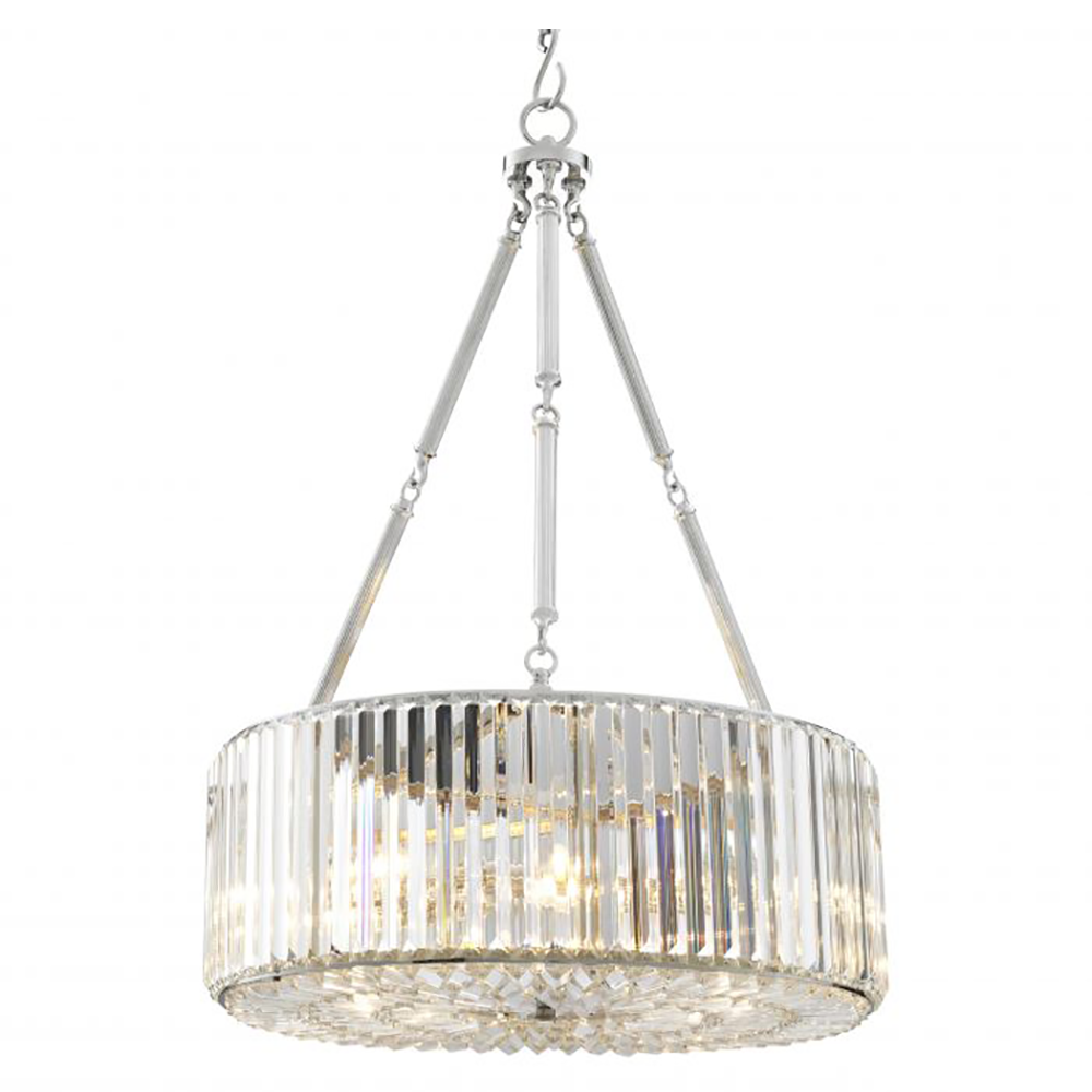 Infinity Crystal Chandelier by Eichholtz in 2 finishes