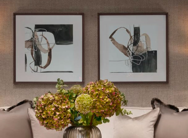 Interlocked II. 749 Hand made framed art work-Wall Art-Renaissance Design Studio