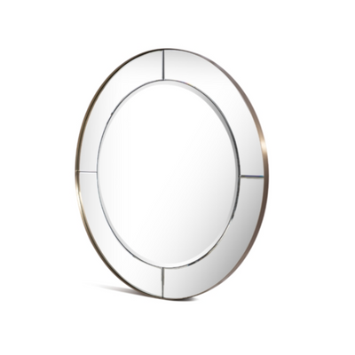 Irene Round Brass Mirror