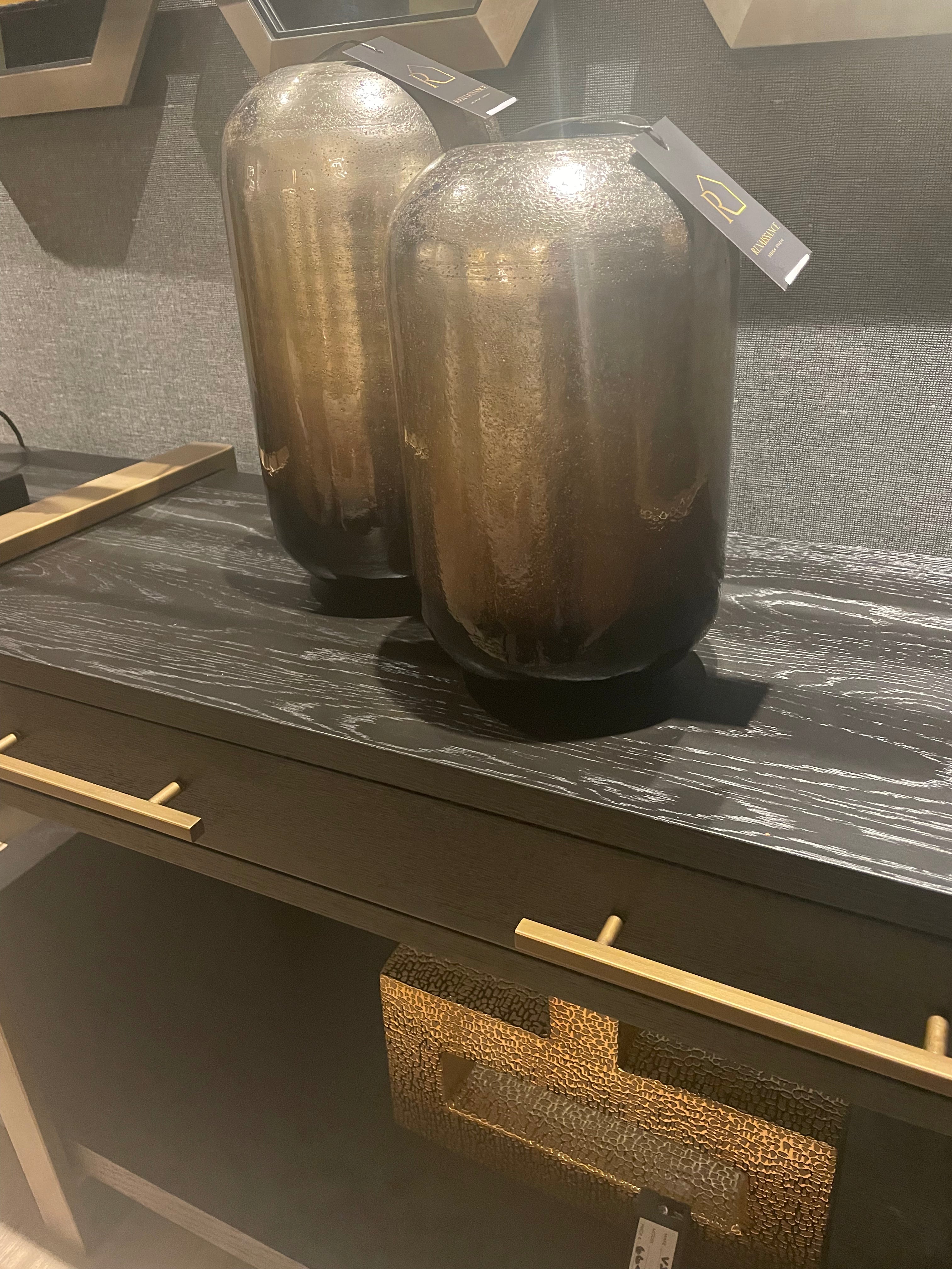 Isla Vase in 2 tone 2 sizes reduced-Accessories-Renaissance Design Studio