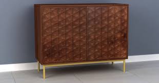 Ivy 2 door Sideboard in walnut reduced to clear-Renaissance Design Studio