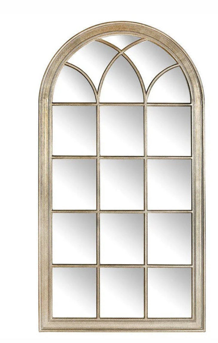 Izzy Large gold Window Mirror reduced sold out-Renaissance Design Studio