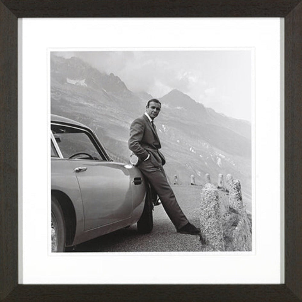 James Bond. Hand made framed art work  ( sold in set of 2 )