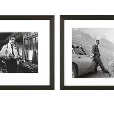 James Bond. Hand made framed art work  ( sold in set of 2 )