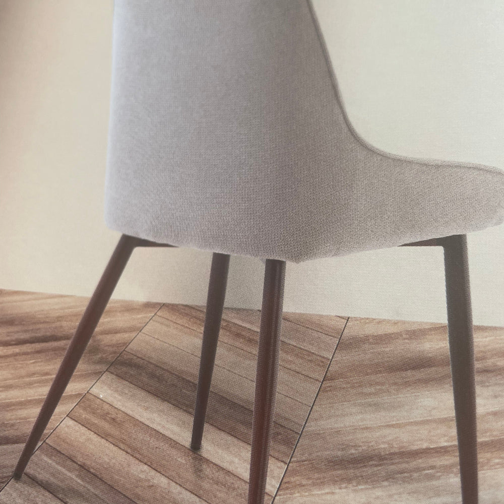 Janine ivory dining chair