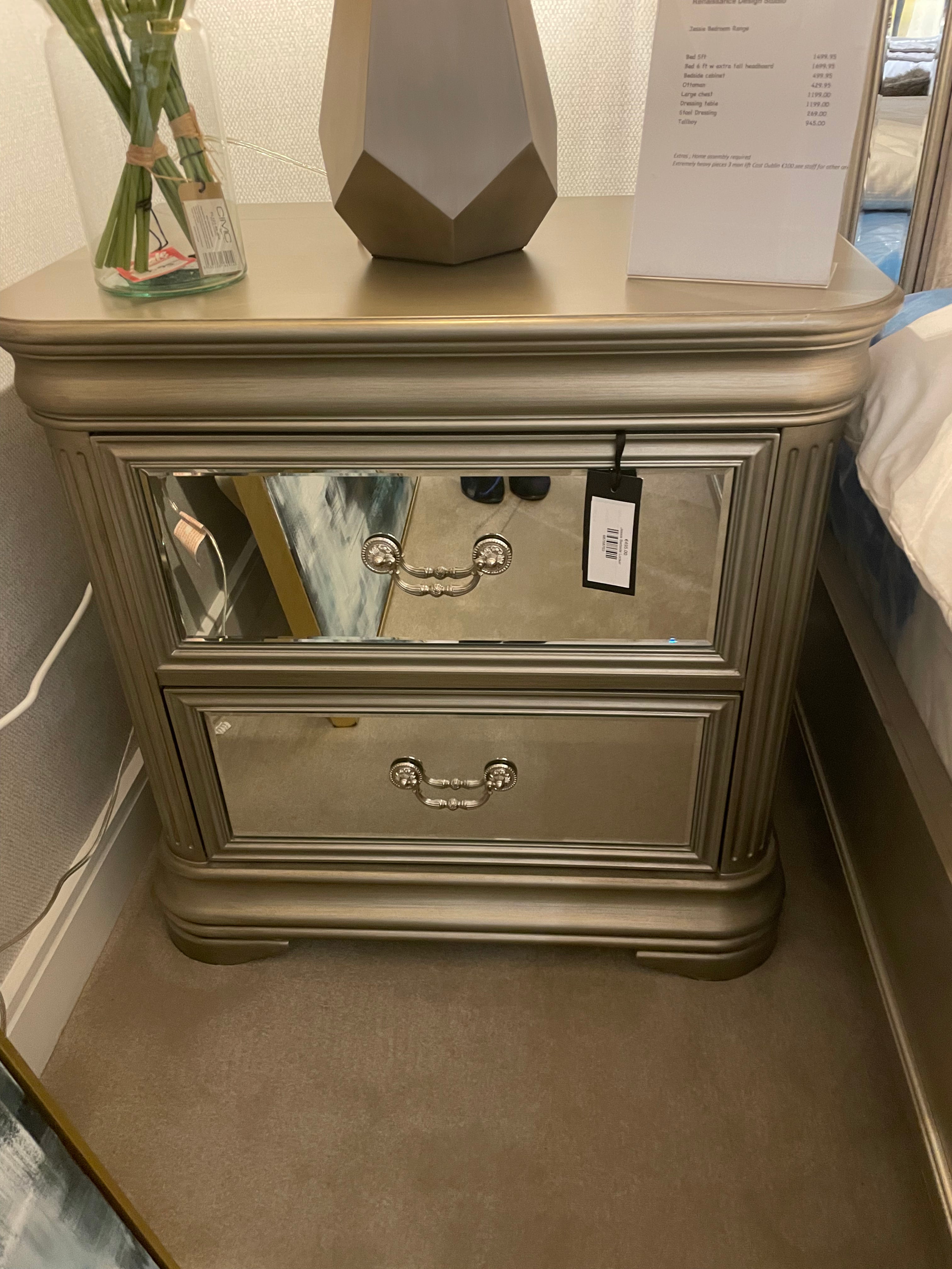 Jessica Bedside Locker Set of 2 Reduced By €200-Renaissance Design Studio
