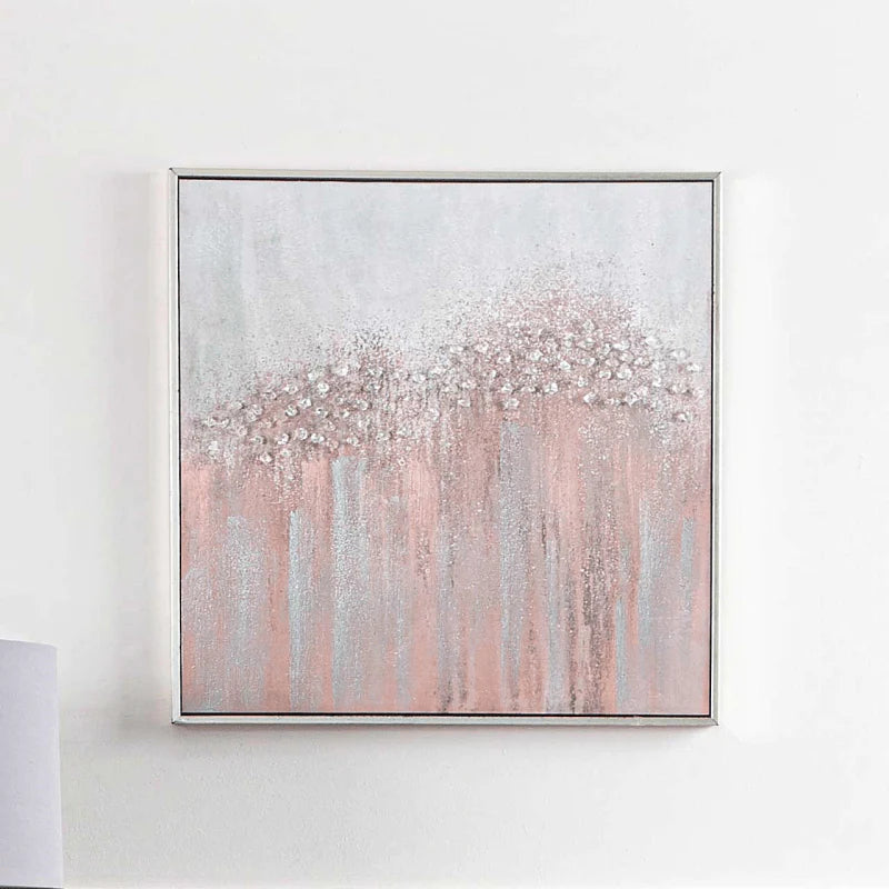 Jewel in Dusty  blush pink wall art less than half price !