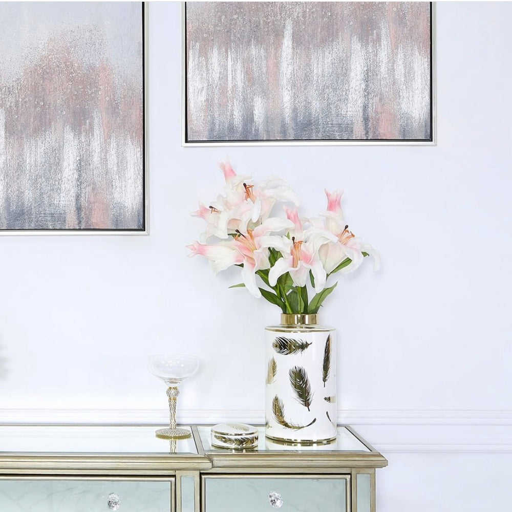 Jewel in Dusty  blush pink wall art less than half price !