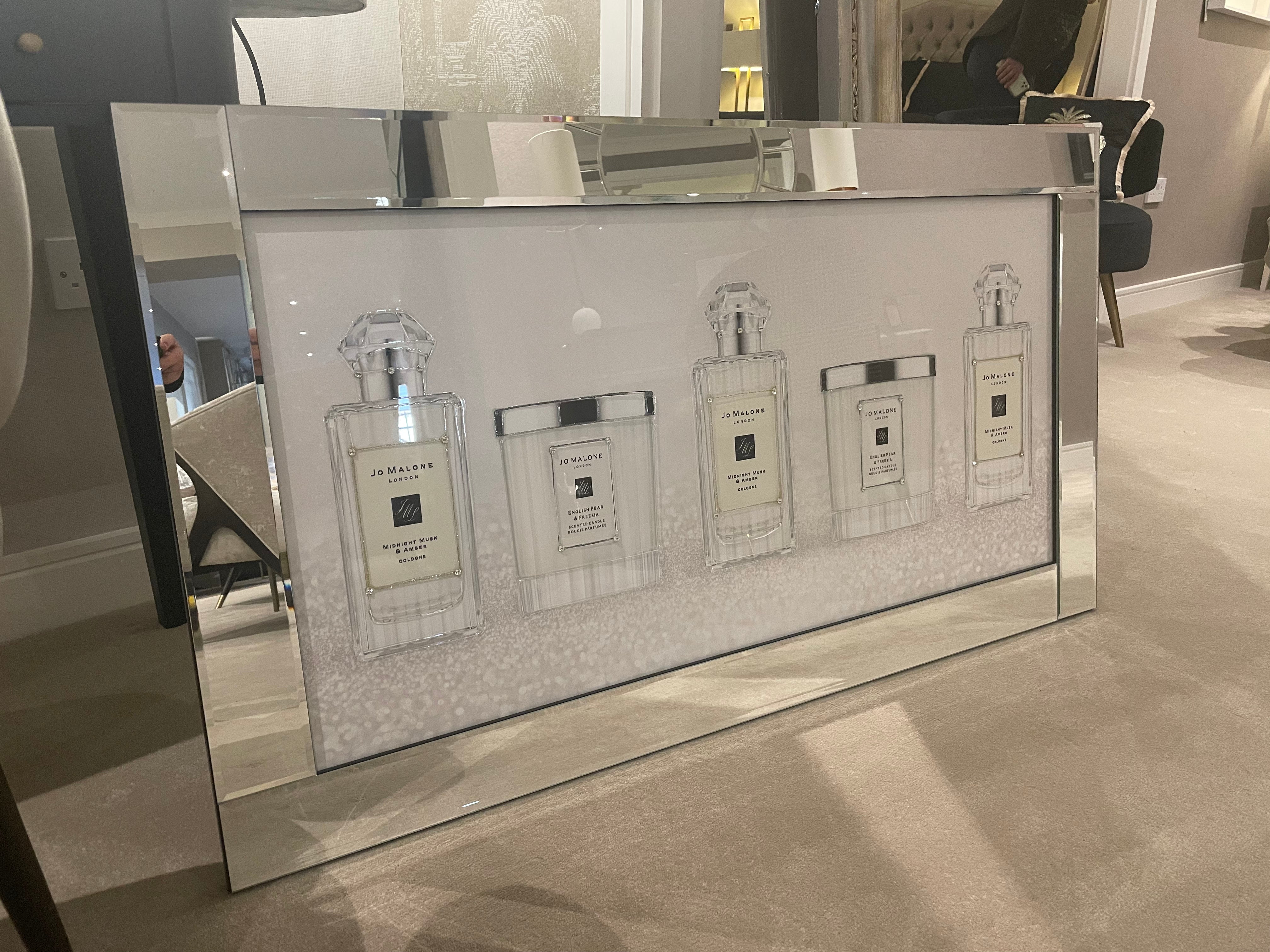 Jo Malone 5 mirrored picture last one reduced to clear-Wall Art-Renaissance Design Studio
