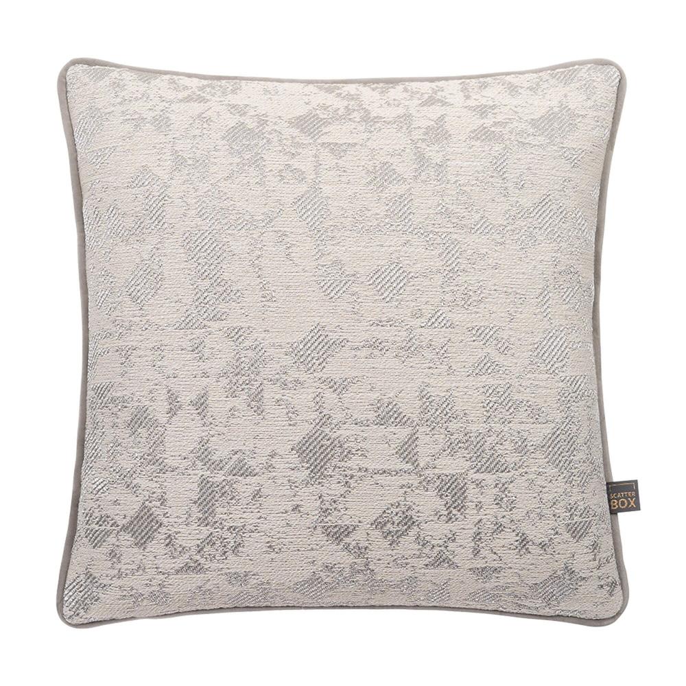 Joan taupe cream cushion with contrast piping