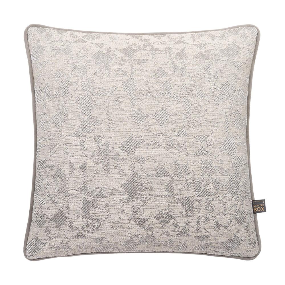 Joan taupe cream cushion with contrast piping-cushions-Renaissance Design Studio