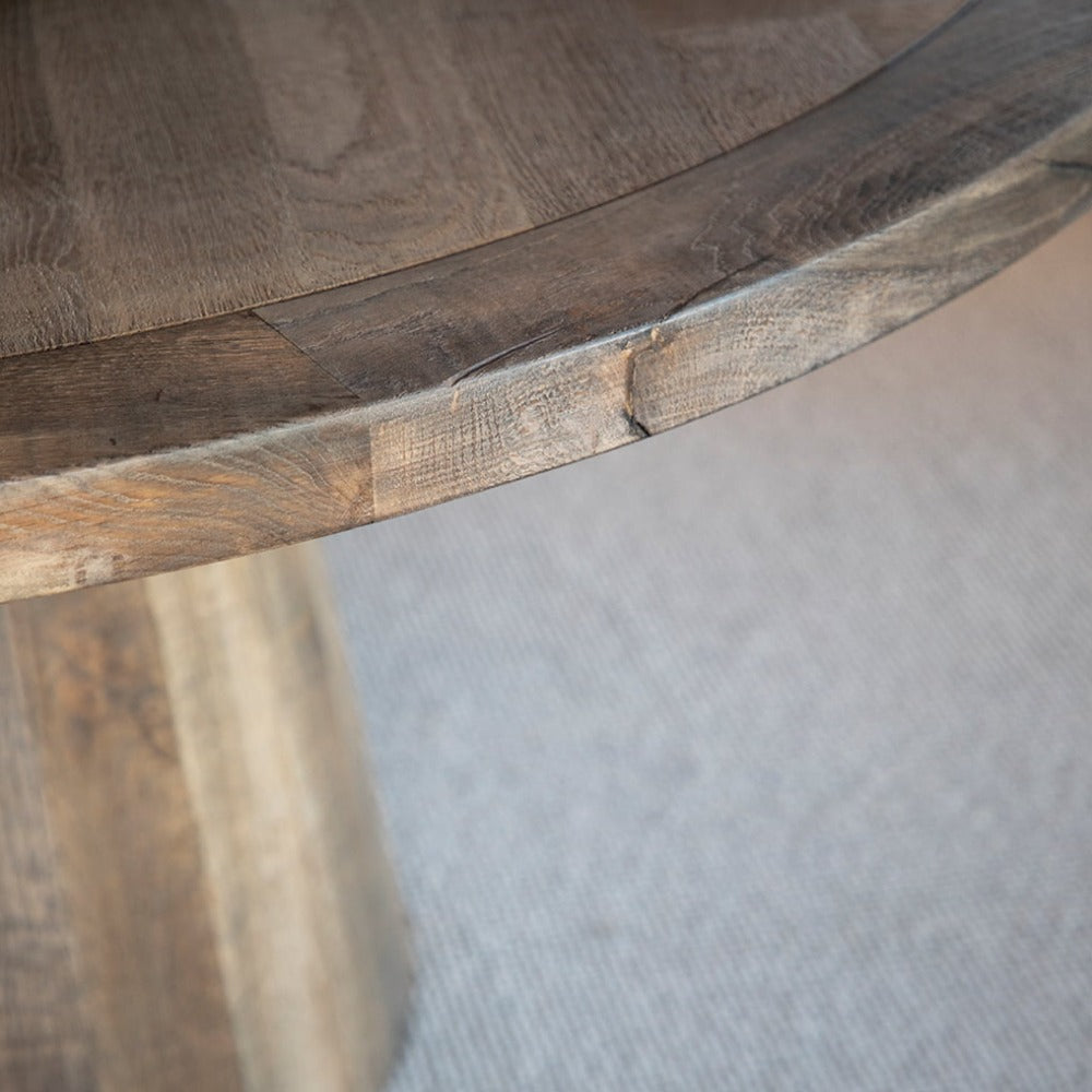 Jonty Parquet solid round table 170cm-Renaissance Design Studio