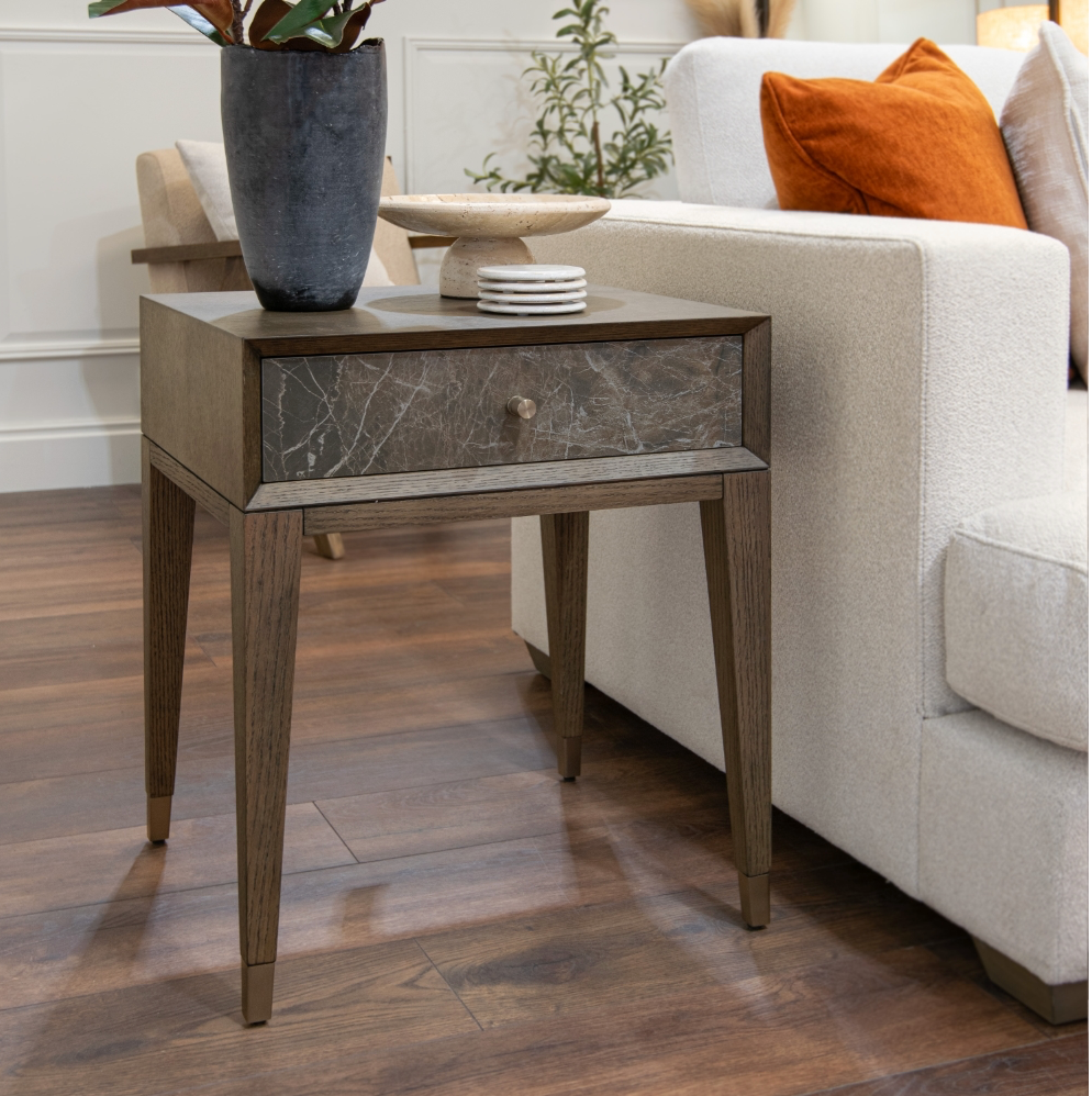 Jovani Sleek Side Table by RV Astley-Renaissance Design Studio